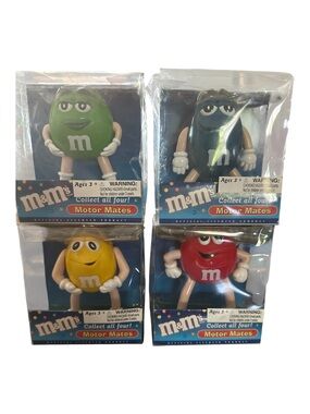 M&M'S Motor Mates Figure Set - Red, Yellow, Green, Blue